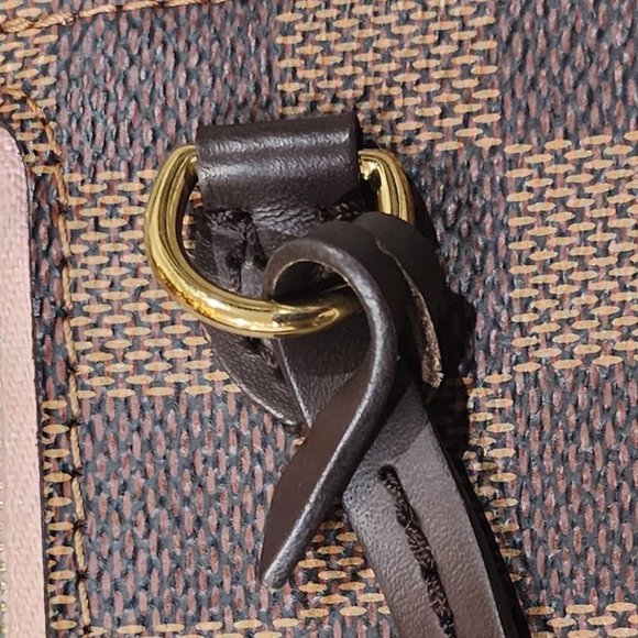 LOUIS VUITTON Damier Ebene Light PINK Pochette Rose Neverfull Ballerine Wristlet - Picture 3 of 11